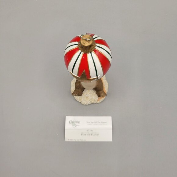 Charming Tails You Top Off The Season Figurine Christmas Early Introduction - Picture 6 of 7
